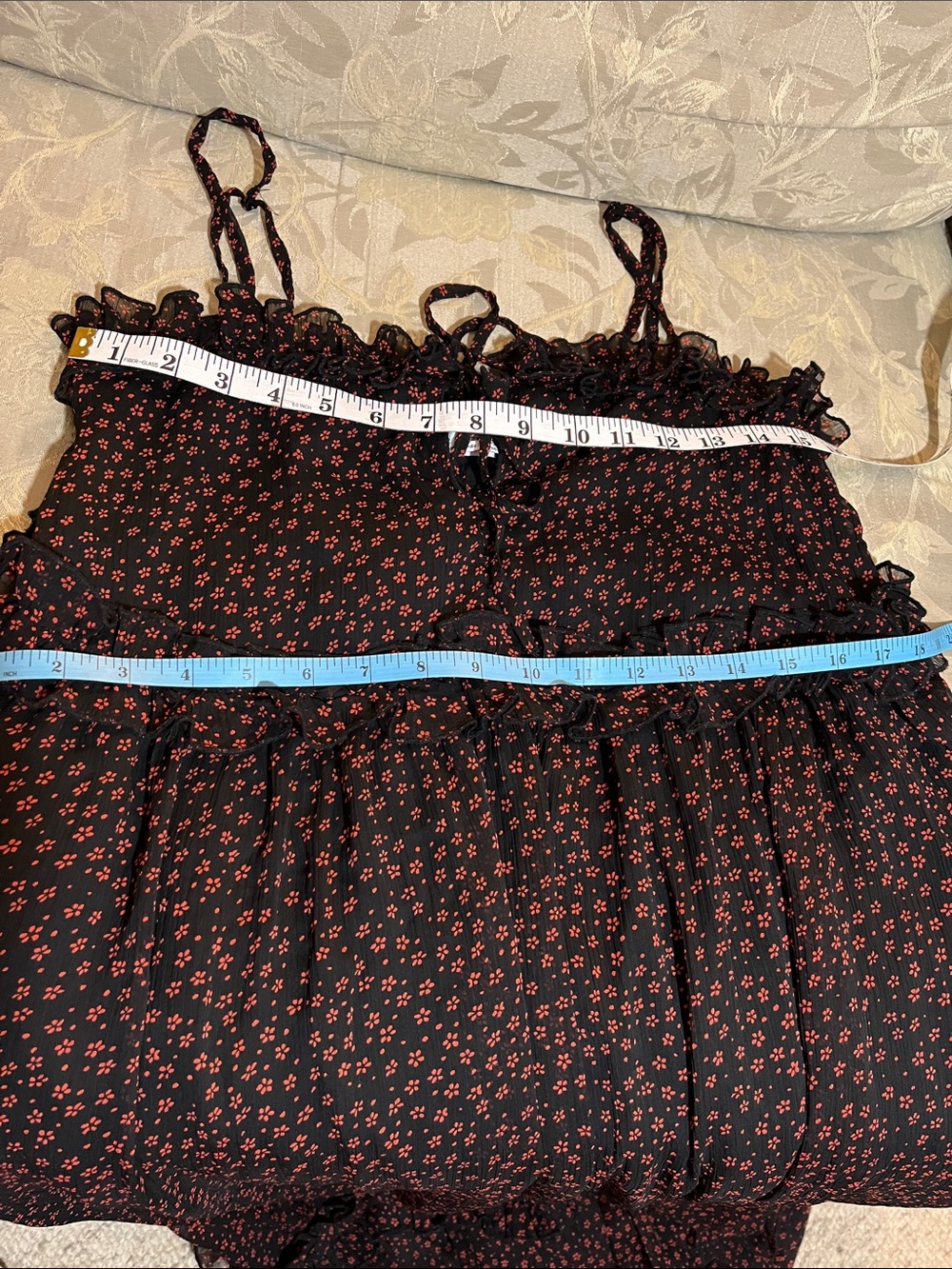 Urban Outfitters Black Floral Ruffle Maxi Dress - Picture 5 of 8